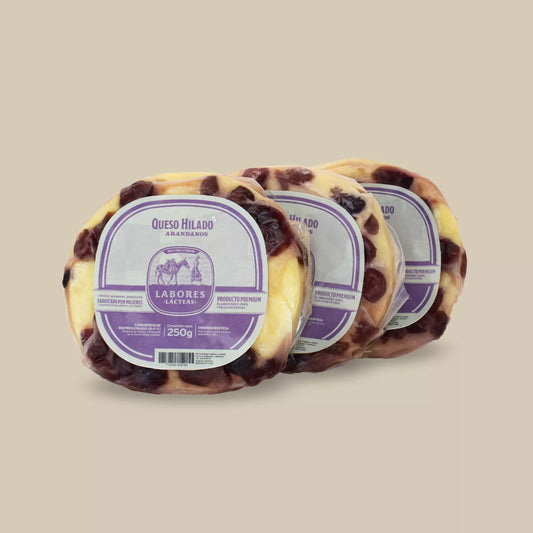 Pack de 3 Quesos Hilados de Arándano